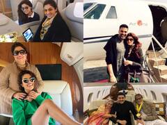 Private Jets: करोड़ों के प्राइवेट जेट से सफर करते हैं ये स्टार्स, अंदर की तस्वीरें देख खुल जाएंगीं आंखें