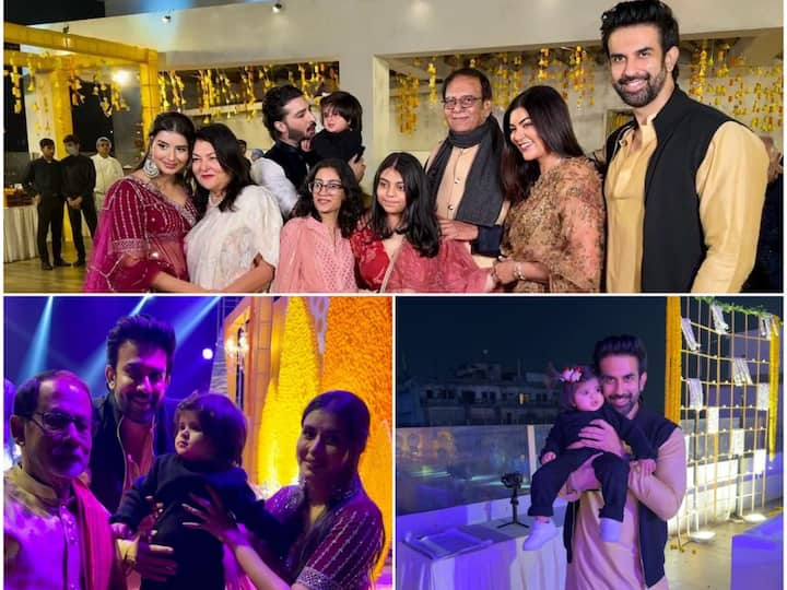 Amid reports of their separation, Charu Asopa attended estranged husband Rajeev Sen's cousin's wedding with his family including actress and Charu's sister-in-law Sushmita Sen.