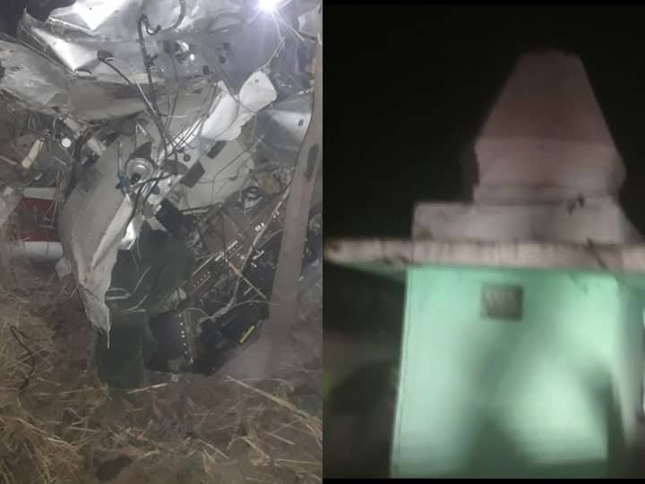Madhya Pradesh News Plane Crashes Into Temple In Rewa, Pilot Killed Madhya Pradesh News: ఆలయ గోపురాన్ని ఢీకొట్టి కుప్ప కూలిన విమానం, పైలట్ మృతి