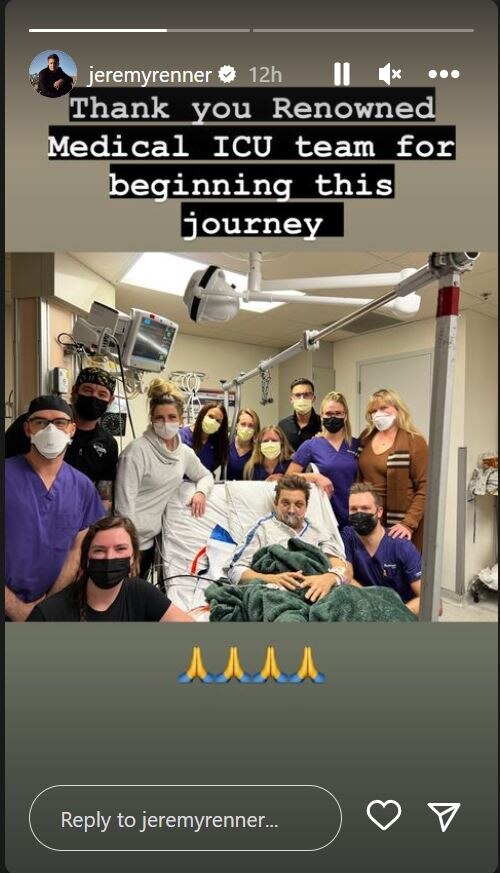 Jeremy Renner Celebrates Birthday In Hospital, Thanks His Medical ICU Team