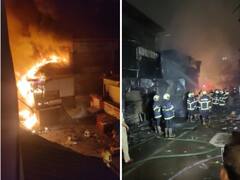 Mumbai: मशीद बंदर परिससार दुकानाला भीषण आग, आगीवर नियंत्रण मिळवण्यात यश