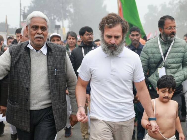 rahul gandhi bharat jodo yatra in haryana panipat abhimanyu viral photo chandrashekhar azad Bharat Jodo Yatra: राहुल गांधींना 'चंद्रशेखर आझाद' यांची साथ; व्हायरल फोटोतील चिमुकला नक्की आहे तरी कोण?