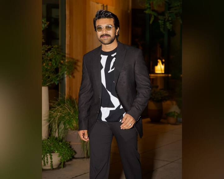 While the Golden Globe Awards (to be presented on January 11) are still a few weeks away, Ram Charan was spotted at another event in Beverly Hills, California. The actor attended a gala given by Louis Vuitton and W magazine on Friday night.