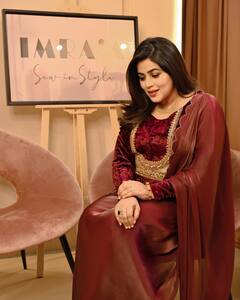Shamna Kkasim: వెల్వెట్ డ్రెస్సులో కాబోయే తల్లి పూర్ణ
