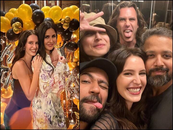 Isabelle Kaif Birthday Party Pics: बॉलीवुड एक्ट्रेस कैटरीना कैफ की बहन इसाबेल कैफ ने शुक्रवार को धमाकेदार पार्टी के साथ अपना बर्थडे सेलिब्रेट किया था, इसकी तस्वीरें भी सामने आई हैं.