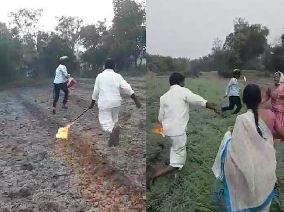 Video: काकानं पुतण्यावर रॉकेल टाकलं अन् टेंभा हाती घेऊन मारायला धावले! शेतीचा वाद टोकाला, पुरंदरमधील व्हिडीओ व्हायरल Video: काकानं पुतण्यावर रॉकेल टाकलं अन् टेंभा हाती घेऊन मारायला धावले! शेतीचा वाद टोकाला, पुरंदरमधील व्हिडीओ व्हायरल