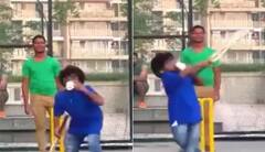 Viral Video: ਇੱਕ ਹੱਥ 'ਚ ਚਾਹ ਦਾ ਕੱਪ, ਦੂਜੇ 'ਚ ਬੱਲਾ, ਸ਼ਾਟ ਮਾਰਨ ਵਾਲੇ ਵਿਅਕਤੀ ਦੀ ਵੀਡੀਓ ਵਾਇਰਲ