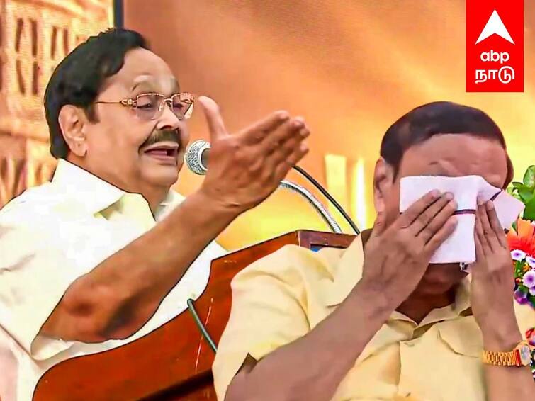 tr balu gets emotional breakdown while duraimurugan speak about karunanithi யார் தலைவர்? நானா நீயா? திட்டிய கருணாநிதி! நினைவுபடுத்திய துரைமுருகன் - தேம்பி தேம்பி அழுத டி.ஆர் பாலு!