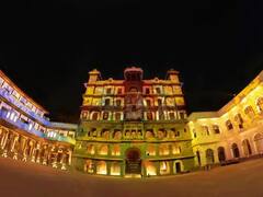 Indore Palace : प्रवासी भारतीय संमेलनापूर्वी इंदूरचा राजवाडा पॅलेस सजला; पाहा फोटो