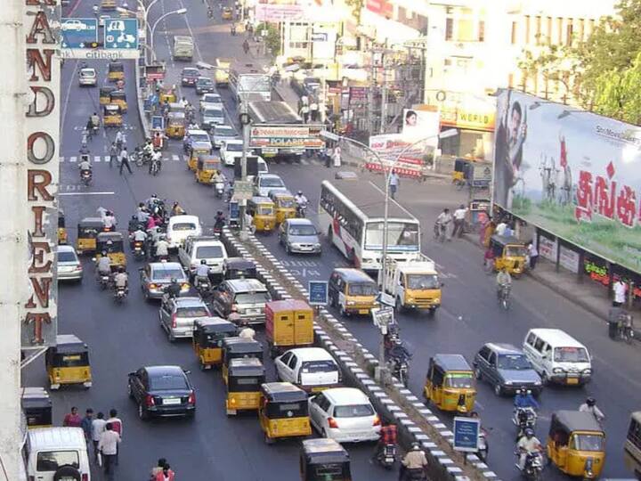 Chennai new expansion for 7 major roads reduce traffic congestion anna salai ethiraj road Chennai : சென்னையில் 7 முக்கிய சாலைகள் விரிவாக்கம்...  போக்குவரத்து நெரிசலை குறைக்க நடவடிக்கை...
