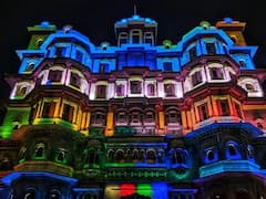 Indore Palace : प्रवासी भारतीय संमेलनापूर्वी इंदूरचा राजवाडा पॅलेस सजला; पाहा फोटो