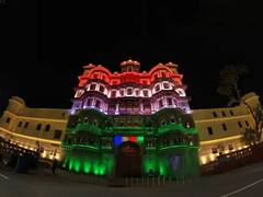 Indore Palace : प्रवासी भारतीय संमेलनापूर्वी इंदूरचा राजवाडा पॅलेस सजला; पाहा फोटो