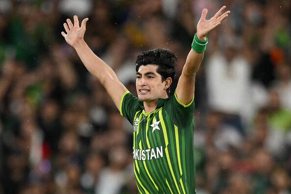 Pakistan's young speedster Naseem Shah bagged his second five-wicket haul in ODI cricket, Monday. Pic: Getty Images