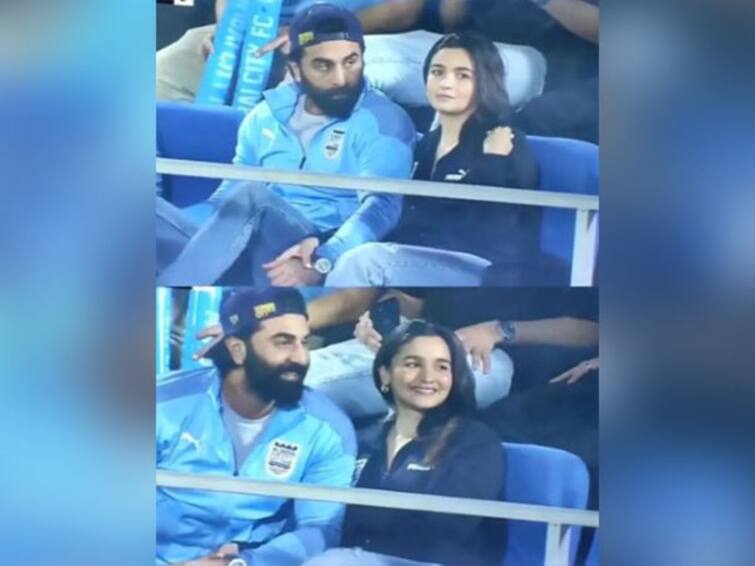 Celebrity Couple Alia Bhatt, Ranbir Kapoor Take a Short Break From Parenting Duties to Support Mumbai City FC Ranbir-Alia: ব্যস্ততা সরিয়ে ম্যাচ দেখতে হাজির রণালিয়া, গলা ফাটালেন মুম্বইয়ের হয়ে