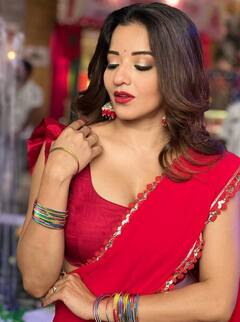 In Pics: चाळिशीतली मोनालिसा विचारते, 'लाल, हिरवा की पिवळा, कोणत्या रंगाची साडी भारी दिसते?' चाहते म्हणतात...