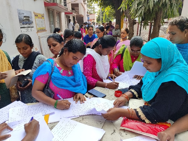 Nurses Protest: முதல்வருக்கு தந்தி அனுப்பி போராட்டத்தில் ஈடுபட்ட செவிலியர்கள்