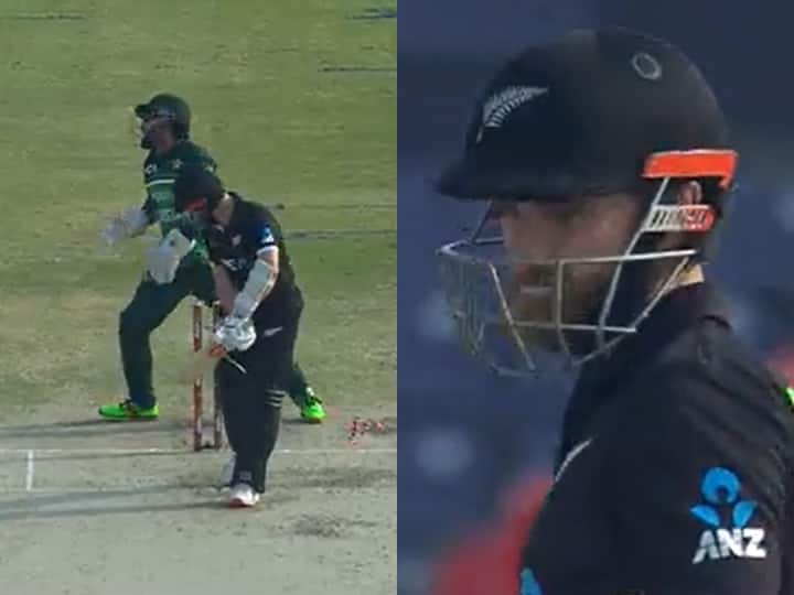 PAK vs NZ: On his debut match Usama Mir bowled New Zealand's captain Kane Williamson see reaction video PAK vs NZ: डेब्यू मैच में ही उसामा मीर ने केन विलियमसन को अपनी जादुई स्पिन से किया बोल्ड, देखने वाला था कीवी कप्तान का रिएक्शन