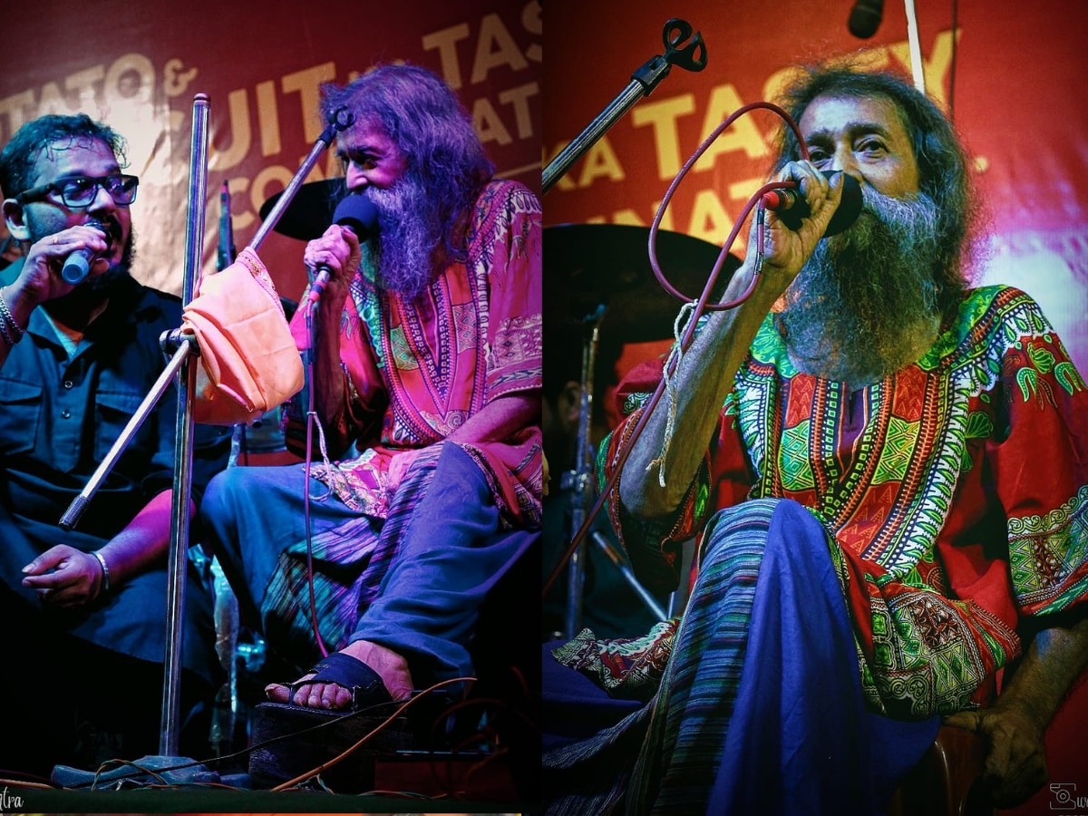 Bapi Da Performing During Durga Puja (Image Source: Swatantra Kumar Deb)