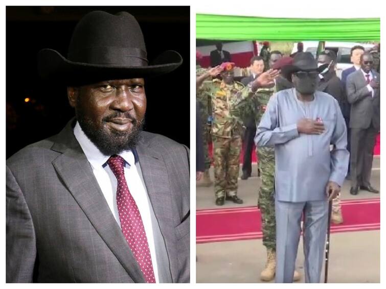 Viral Video 6 South Sudan Journalists Arrested Over Viral Video Of President Wetting Himself in sudan Viral Video : அரசு நிகழ்ச்சியில் பேண்ட் அணிந்தவாறே சிறுநீர் கழித்த சூடான் அதிபர்... வீடியோ வெளியிட்டதாக 6 பத்திரிகையாளர்கள் கைது...