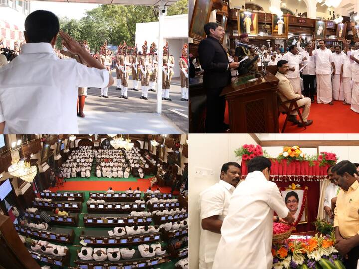 TN Assembly: தமிழக சட்டமன்ற கூட்டத்தொடரில் ஆளுநர் ஆர் என் ‘திராவிட மாடல்’ உள்ளிட்ட சில வார்த்தைகளை தவிர்த்து தனது உரையில் பேசினார். இதனால் சலசலப்பு ஏற்பட்டது