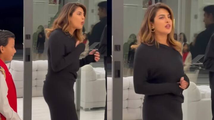 ईशा अंबानी के घर में प्रियंका चोपड़ा काफी बिंदास अंदाज में दिखाई दे रही हैं. इस इवेंट में प्रियंका चोपड़ा ने वहां मैजूद सभी लोगों के साथ जमकर मस्ती की.