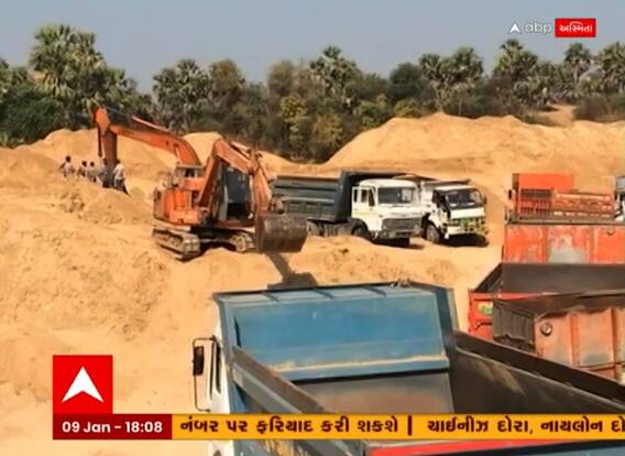 વડોદરા: મહીસાગર નદીમાંથી ભૂમાફિયાઓનું રેતી ખનન રોજના 100 થી 200 ટ્રક રેતીનું ખનન