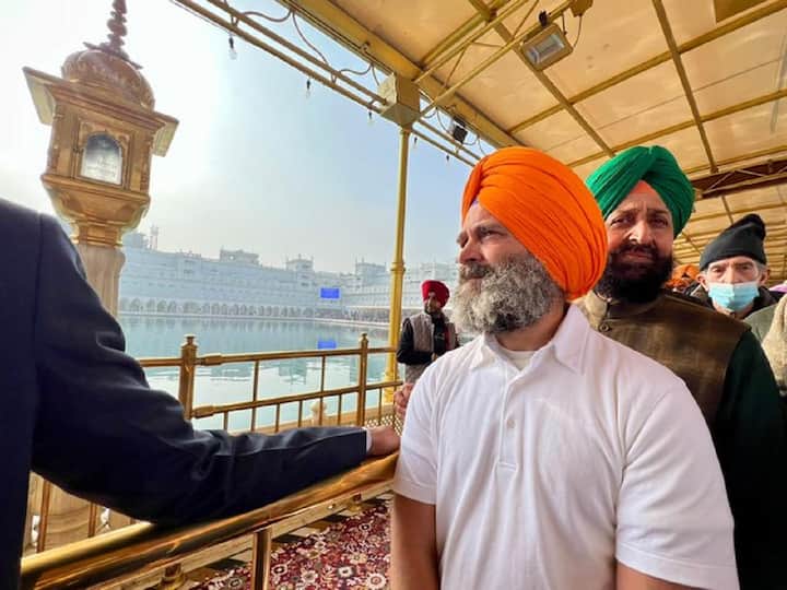 The Punjab Congress chief Amrinder Singh Raja Warring, the opposition leader Partap Singh Bajwa, the local MP Gurjit Singh Aujla, and other party leaders were with Gandhi. 