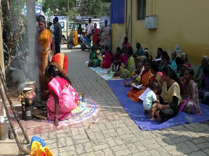 பெரியகுளத்தில் பெண்களை ஒன்றிணைத்து சிறுதானிய பொங்கள் திருவிழா