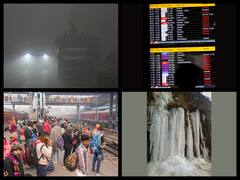 Cold Wave Continues To Grip North India, Several Flights And Trains Delayed Due To Poor Visibility