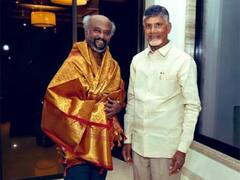 Rajinikanth Meets Chandrababu Naidu In Hyderabad, TDP Terms It A 'Courtesy Call'
