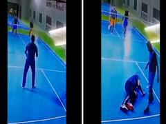 Watch Video: பேட்மிண்டன் விளையாடிக் கொண்டிருந்தபோதே மாரடைப்பால் மரணம் - மஸ்கட்டில் இந்தியருக்கு சோகம்...!