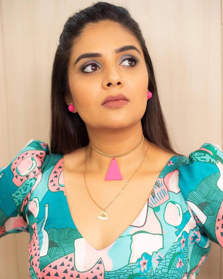 శ్రీముఖి అందమైన ఫోటోలు. Image Credit: Sreemukhi/Instagram