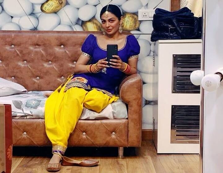 अगर आप लोहड़ी पर पंजाबी टच चाहते हैं तो नीरू बाजवा का ये लुक भी काफी अच्छा आइडिया है. एक्ट्रेस की तरह आप भी पंजाबी सूट पहनकर अपना जलवा बिखेर सकती हैं.