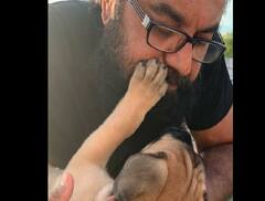 சரத்குமார் வீட்டு நாய்க்குட்டி பெயர் என்ன தெரியுமா? அவரே பகிர்ந்த வீடியோ!