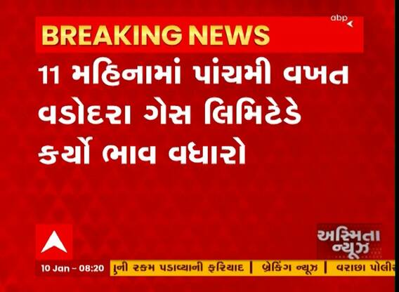 Gas Price Hike : વડોદરા ગેસે ઘરેલું ગેસના ભાવમાં કર્યો તોતિંગ વધારો, જુઓ વીડિયો