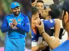 Watch Video: ஏன் அழுற... வா போட்டோ எடுக்கலாம்.. சிறுவனின் கன்னத்தை கிள்ளி அழைத்த ரோஹித் ஷர்மா.. வைரல் வீடியோ!