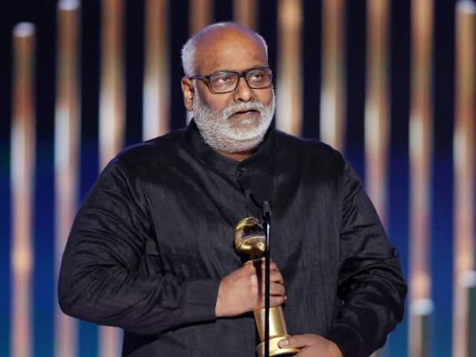 Golden Globe Awards 2023 RRR Naatu Naatu Song Music Director M M Keeravaani  Speech Video | Golden Globe Awards 2023: गोल्डन ग्लोब अवॉर्ड मिलने के बाद  क्या बोले एम एम कीरावणी? इसे
