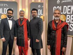 Golden Globe Awards 2023: गोल्डन ग्लोब पुरस्कार सोहळ्याच्या रेड कार्पेटवर RRR च्या टीमची हवा; राजामौली यांच्या लूकनं वेधलं लक्ष