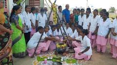 தருமபுரியில் பெண்கள் கொண்டாடிய சிறுதானிய பொங்கல்