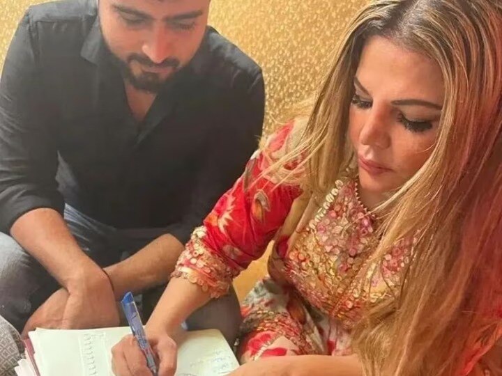 Rakhi Sawant Wedding : राखी सावंत बॉयफ्रेंड आदिल दुर्रानीबरोबर अडकली लग्नबंधनात? लग्नाचा फोटो होतोय व्हायरल