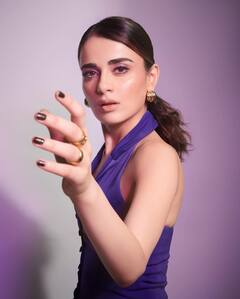 Radhika Madan In A Dazzling Purple Co-Ord Outfit For ‘Kuttey’ Promotions - SEE