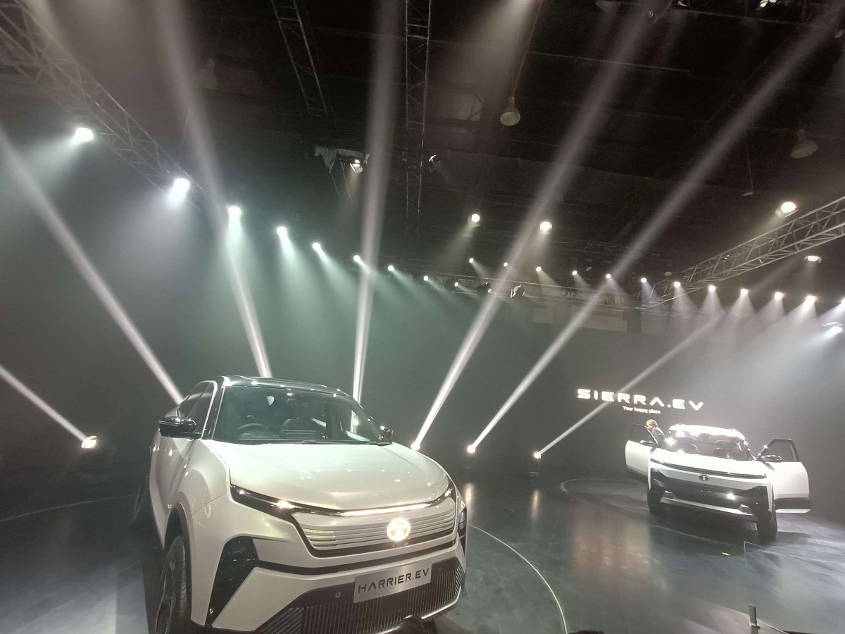 Tata Shows Two Electric SUVs, Sierra And Harrier EV