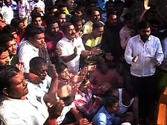 हसन मुश्रीफांवर ईडीची दुसऱ्यांदा छापेमारी; समर्थकांचे कोल्हापुरात आंदोलन