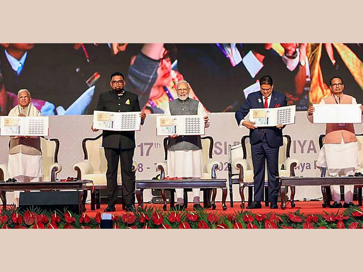 The Pravasi Bharatiya Divas (PBD) Convention is the Government of India's flagship event, providing an essential forum for engaging and connecting with overseas Indians, as well as allowing the diaspora to interact with one another. (Image Source: PTI)