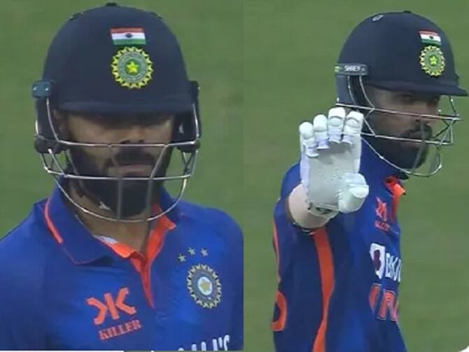 Virat Kohli Stare At Hardik Pandya During IND Vs SL 1st ODI Video | Watch: वायरल हो रहा विराट कोहली का गुस्से वाला रिएक्शन, रन लेने से मना करने पर हार्दिक पांड्या