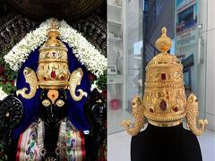 PHOTO : बार्शीचे ग्रामदैवत श्री भगवंताला एक किलोचा सुवर्ण मुकुट