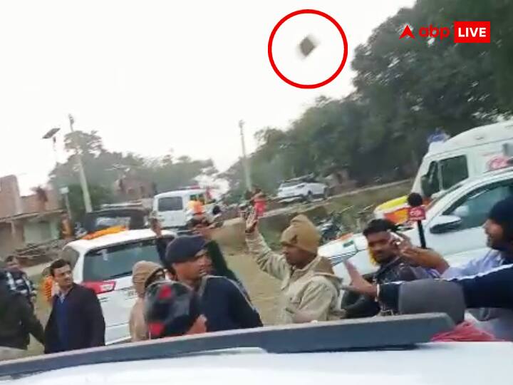 Bihar Buxar Stone pelting on Union Minister Ashwini Choubey Convoy big lapse in security ann बिहार से बड़ी खबर: केंद्रीय मंत्री अश्विनी चौबे के काफिले पर पत्थरबाजी, बाल-बाल बचे, सुरक्षा में चूक, VIDEO