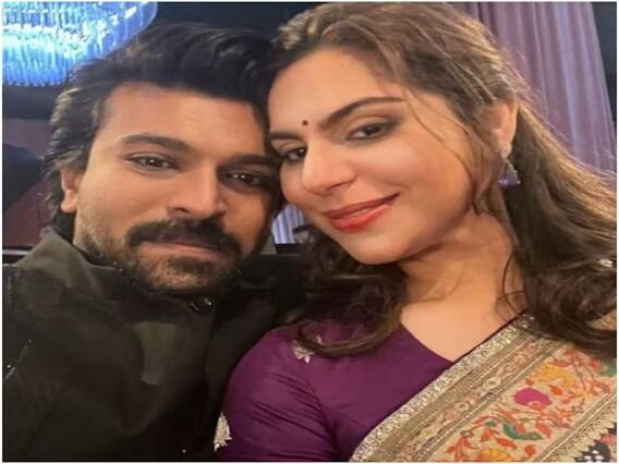 Ram Charan romantic moments with wife Upasana: ટોલીવુડ સુપરસ્ટાર રામચરણ તાજેતરમાં તેની ફિલ્મ RRR માટે ગોલ્ડન ગ્લોબ એવોર્ડમાં પત્ની ઉપાસના સાથે હાજરી આપવા ગયો હતો.