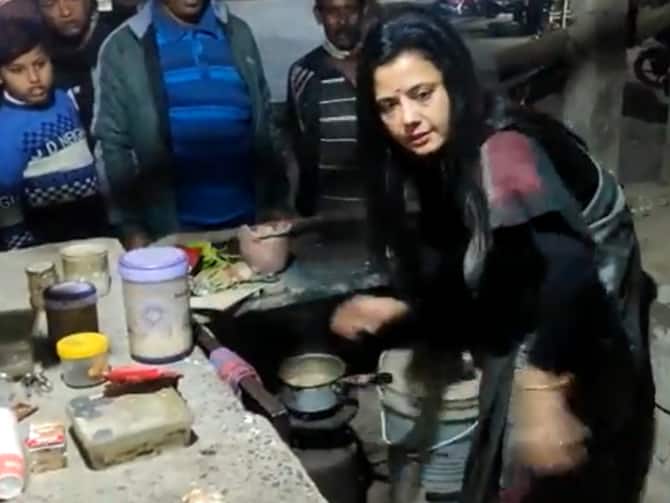 WATCH: Mahua Moitra makes chai in viral video, netizens say 'next