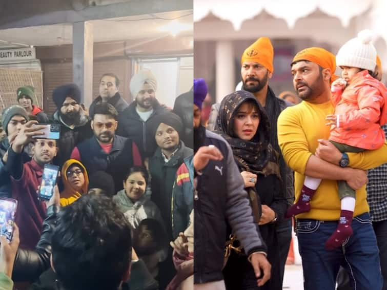 Kapil Sharma Amritsar Visit with wife Ginni Children Anayra Trishaan See Inside Photos Kapil Sharma, Ginni Chatrath Visit Amritsar With Kids; See